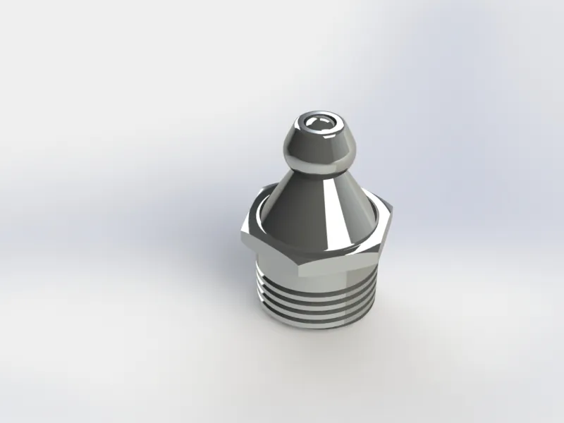 1/8″ NPT Grease Fitting: Free SolidWorks Model