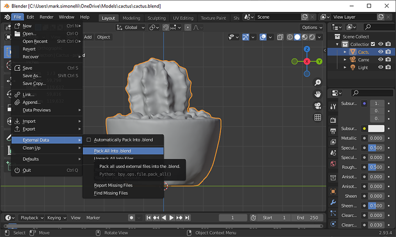 objexporting