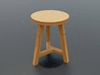wooden_stool_3D_model